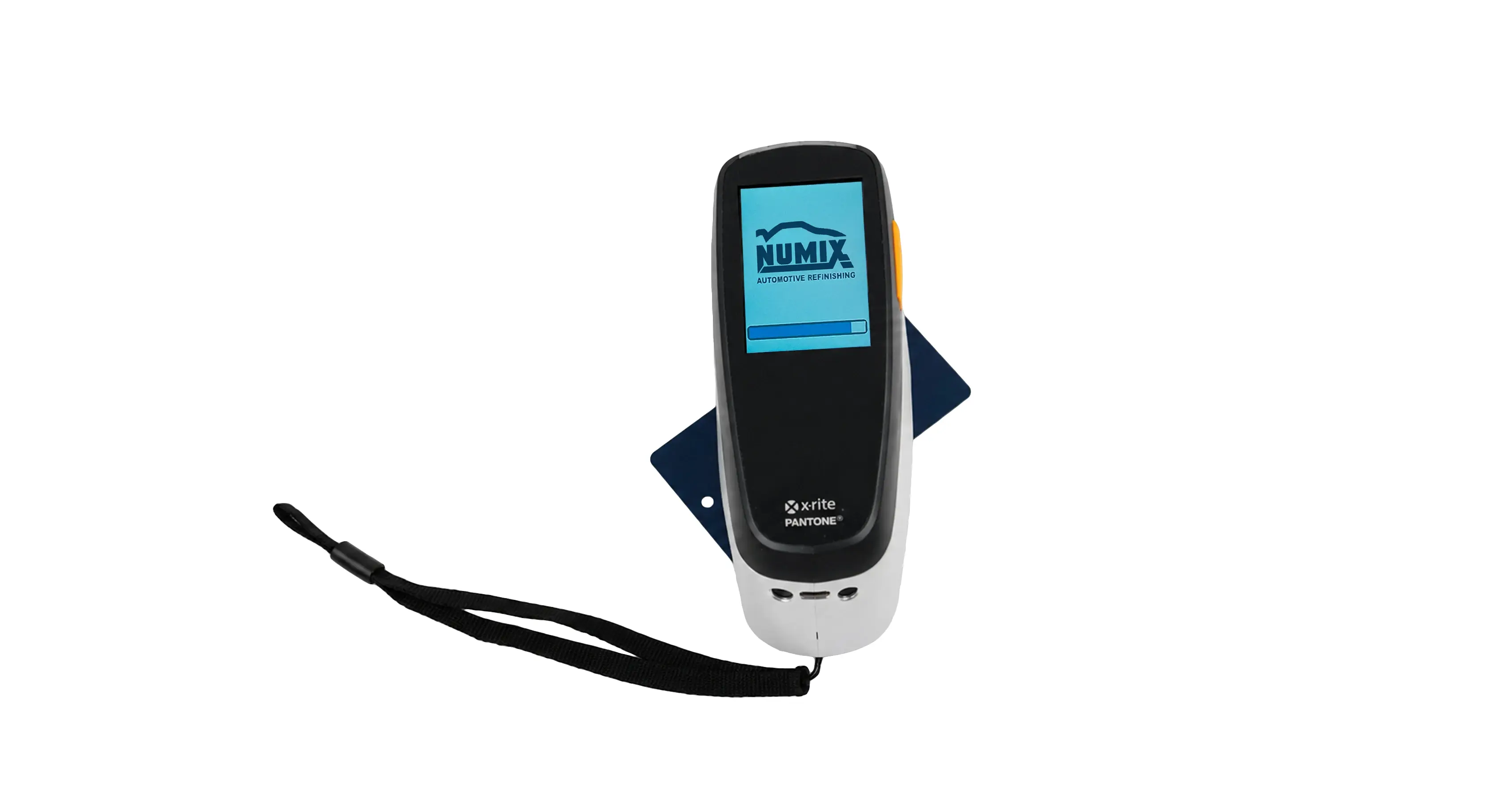 Numix X-Rite MA-5C spectrophotometer color matching device with the Numix logo on its digital screen