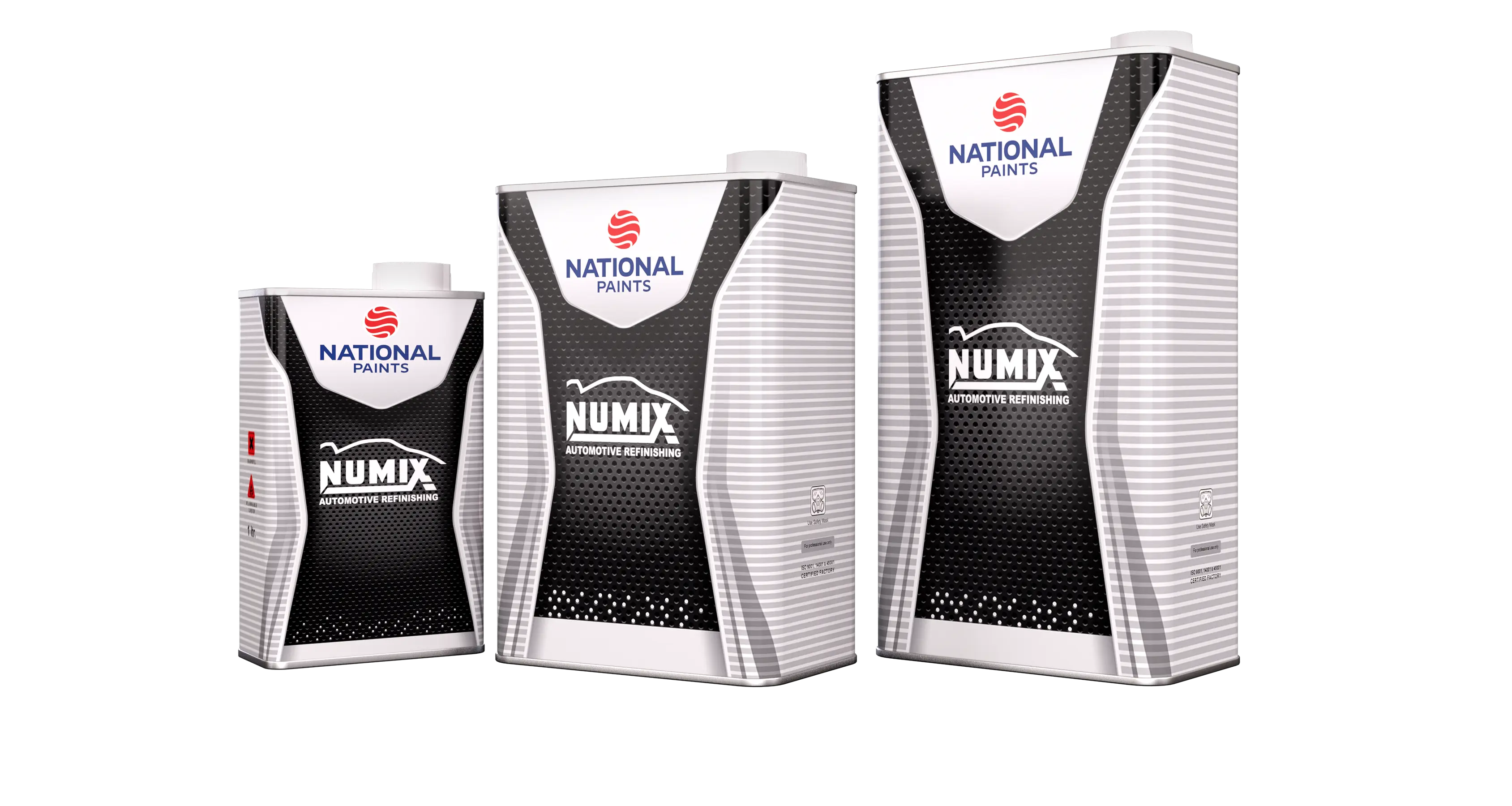 Three tins of Numix automotive coating additives